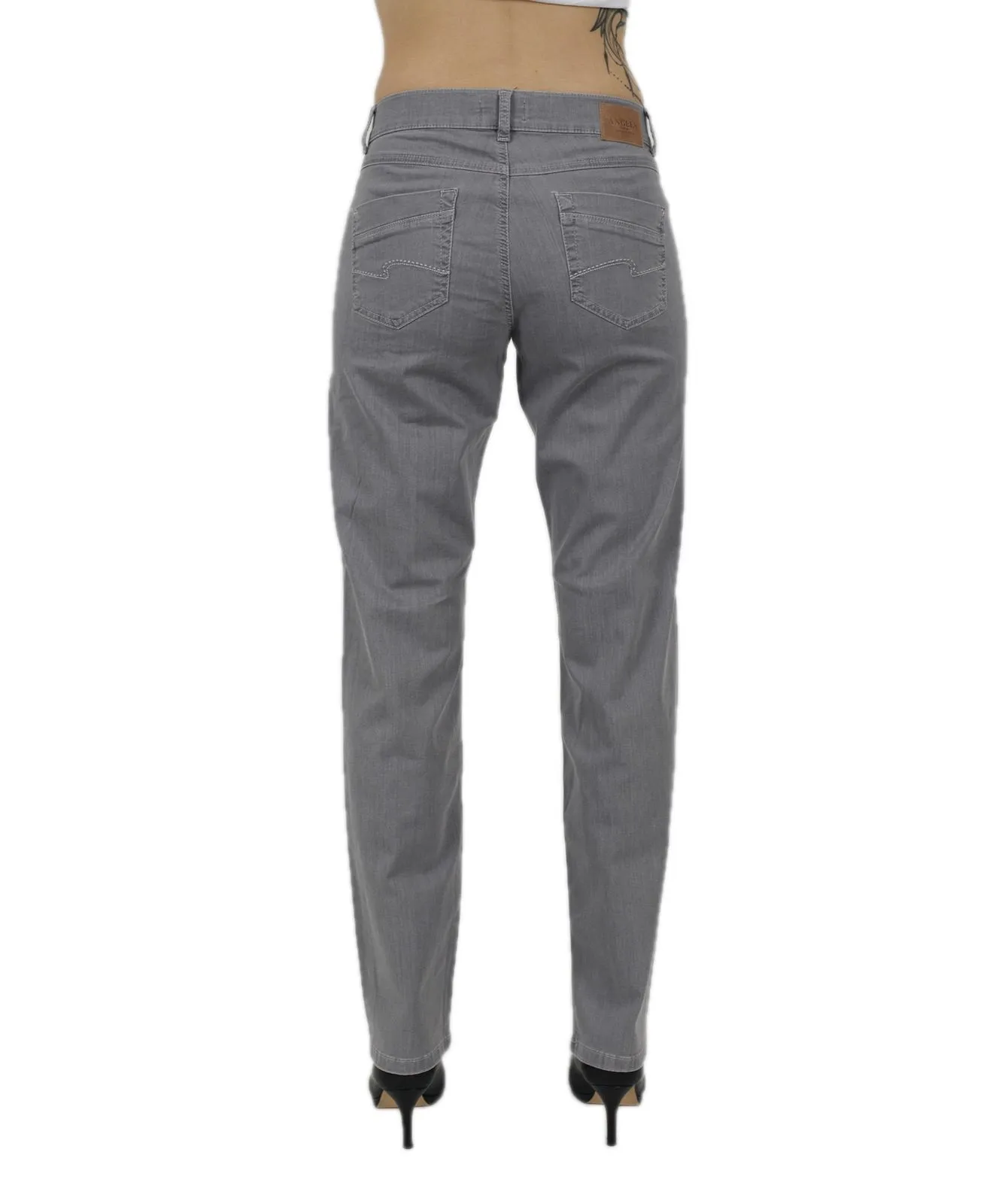 Angels Damen Jeans Comfortable Fit Dolly in Light Grey