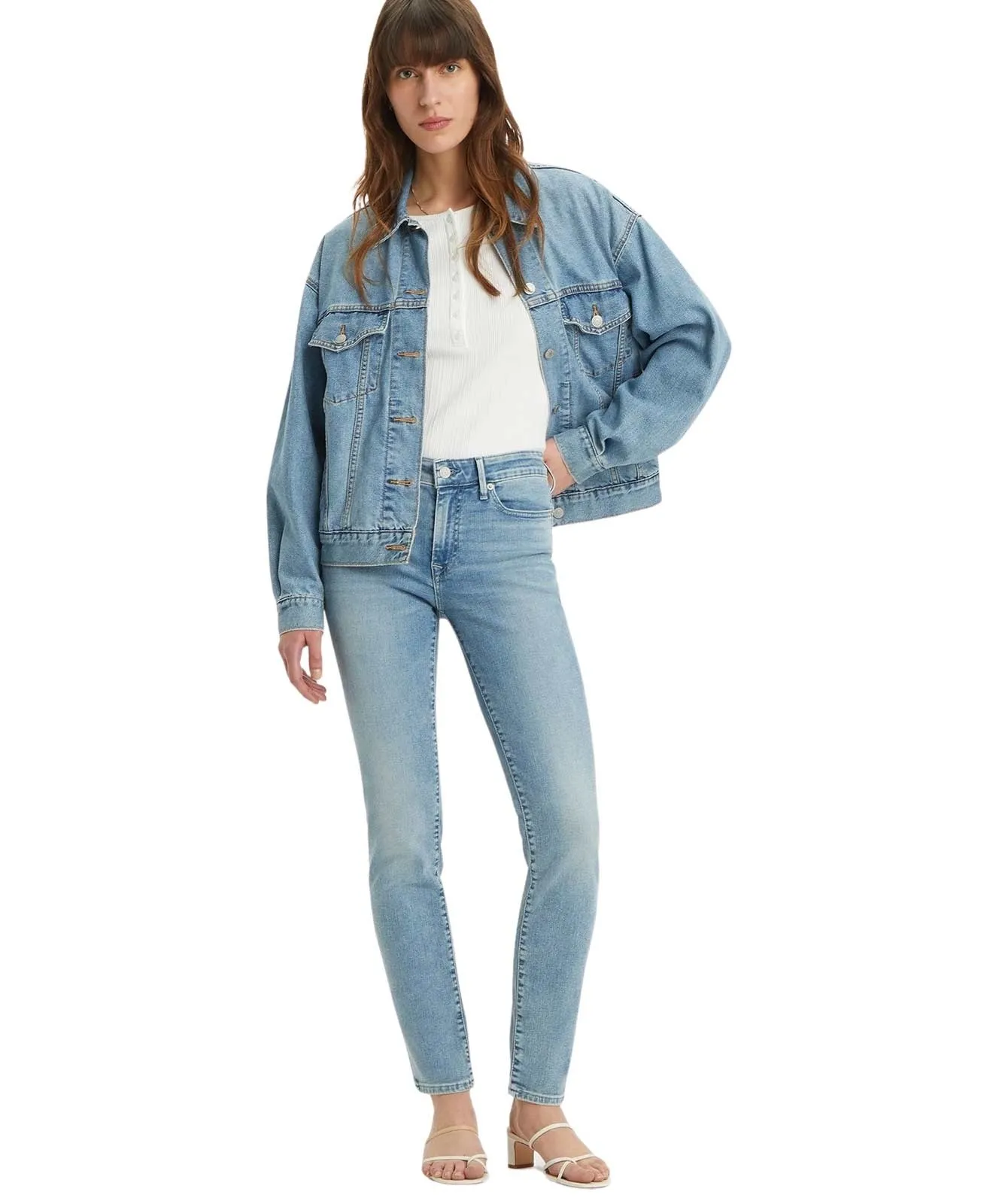 Damen Jeans 712 Slim von Levis in Midnight Gaz