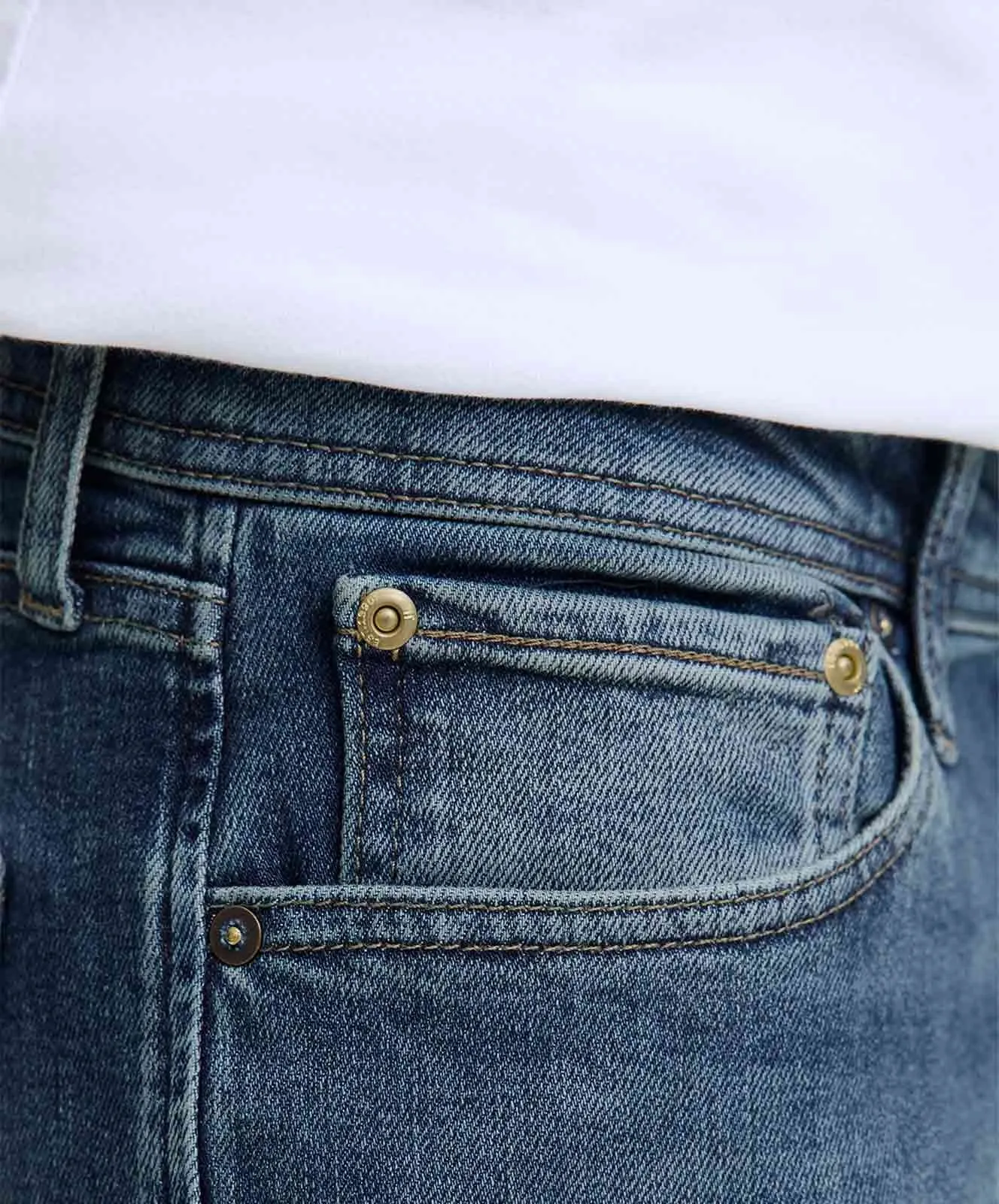 Herren Jeans Clark Original von Jack & Jones in Blue Denim