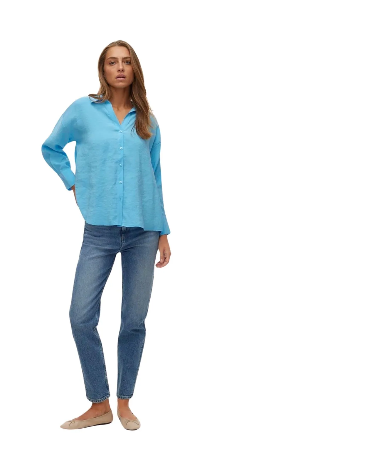 Damen Bluse Queeny von Vero Moda in Bonnie Blue