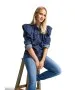 Damen Bluse Indigo von Only in Dark Blue
