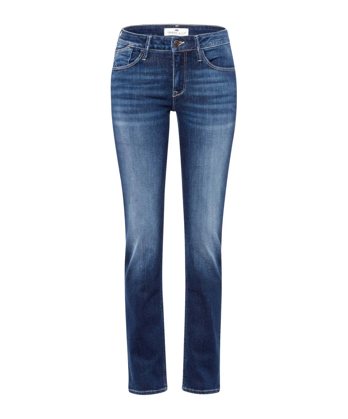 Damen Jeans Rose von Cross in Deep Blue Used