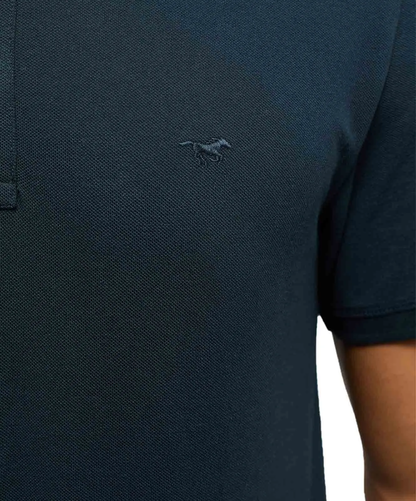 Herren Shirt Polo Shirt von Mustang in Carbon
