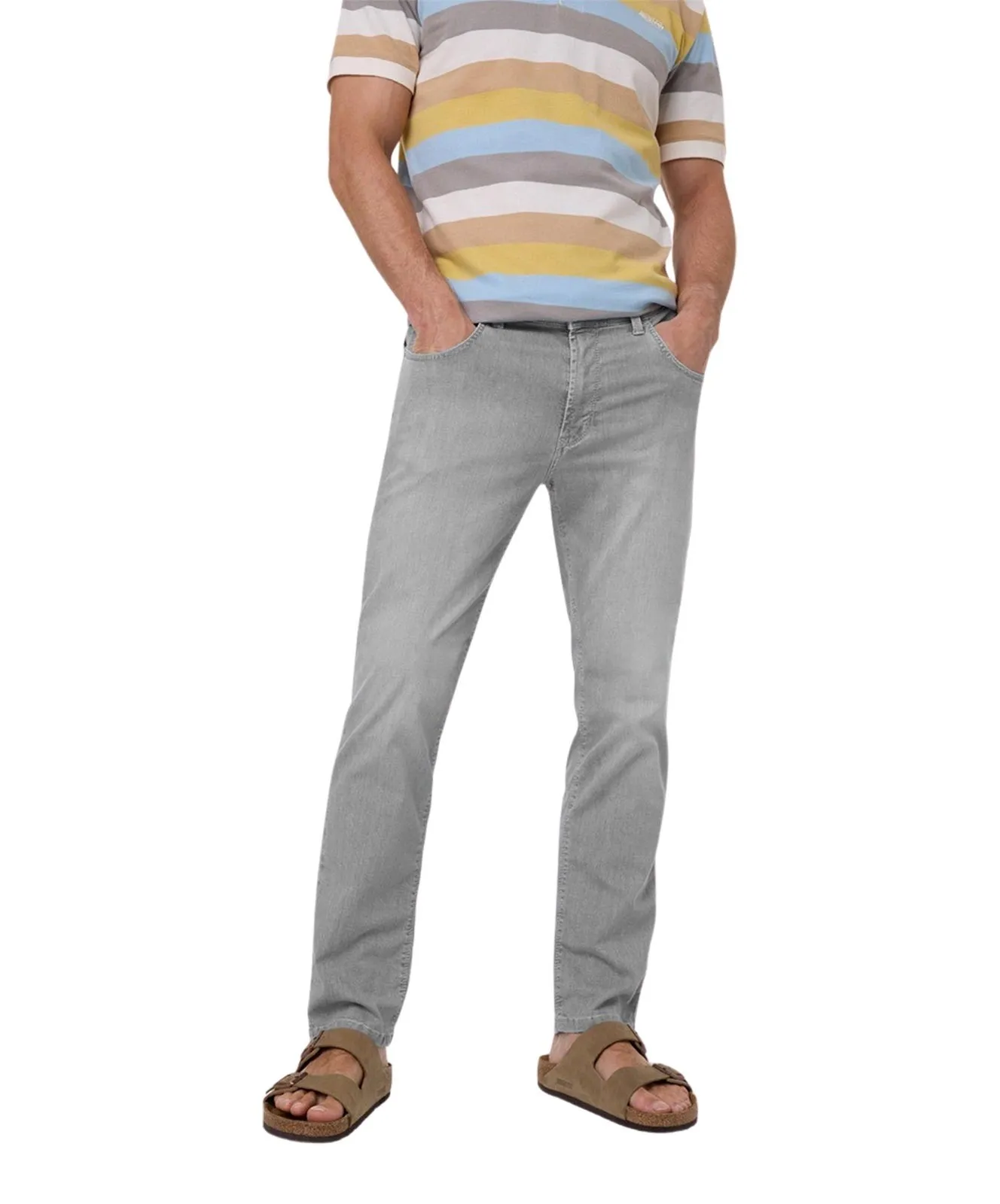 Herren Jeans Rando 1680 von Pioneer in Light Grey Stonewash