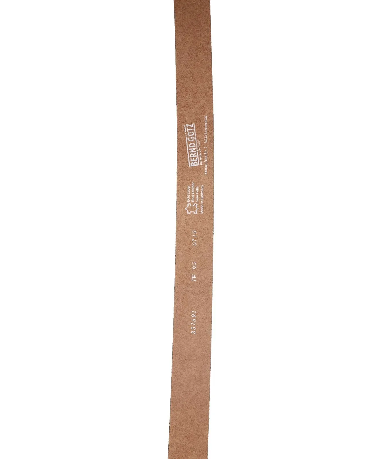 Damen Gürtel 3,5cm Softleder Gürtel von Bernd Götz in Cognac