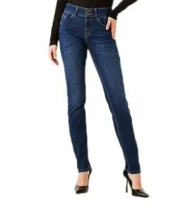 Garcia Jeans Slim Fit Curved Caro 285 in blauem Dark Used