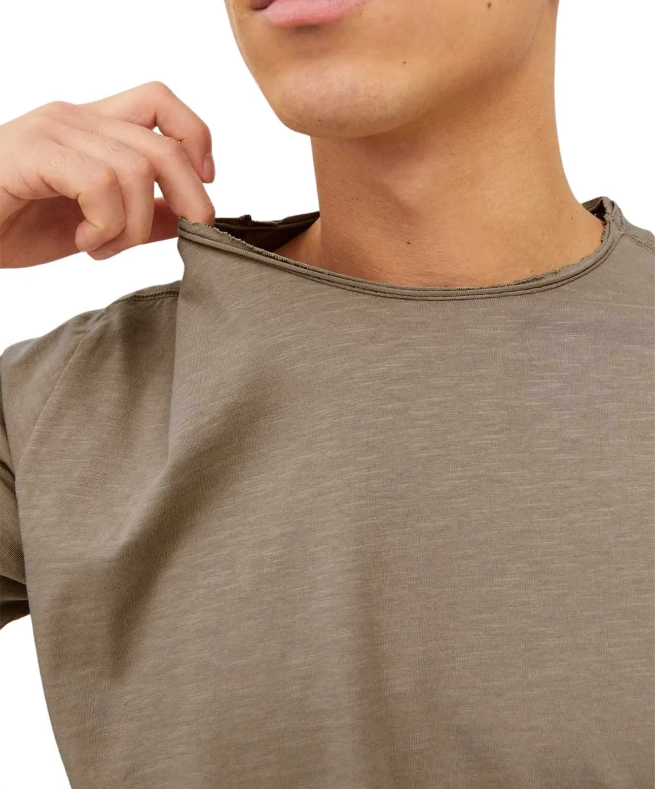 Herren Shirt Basher Tee von Jack & Jones in Crockery