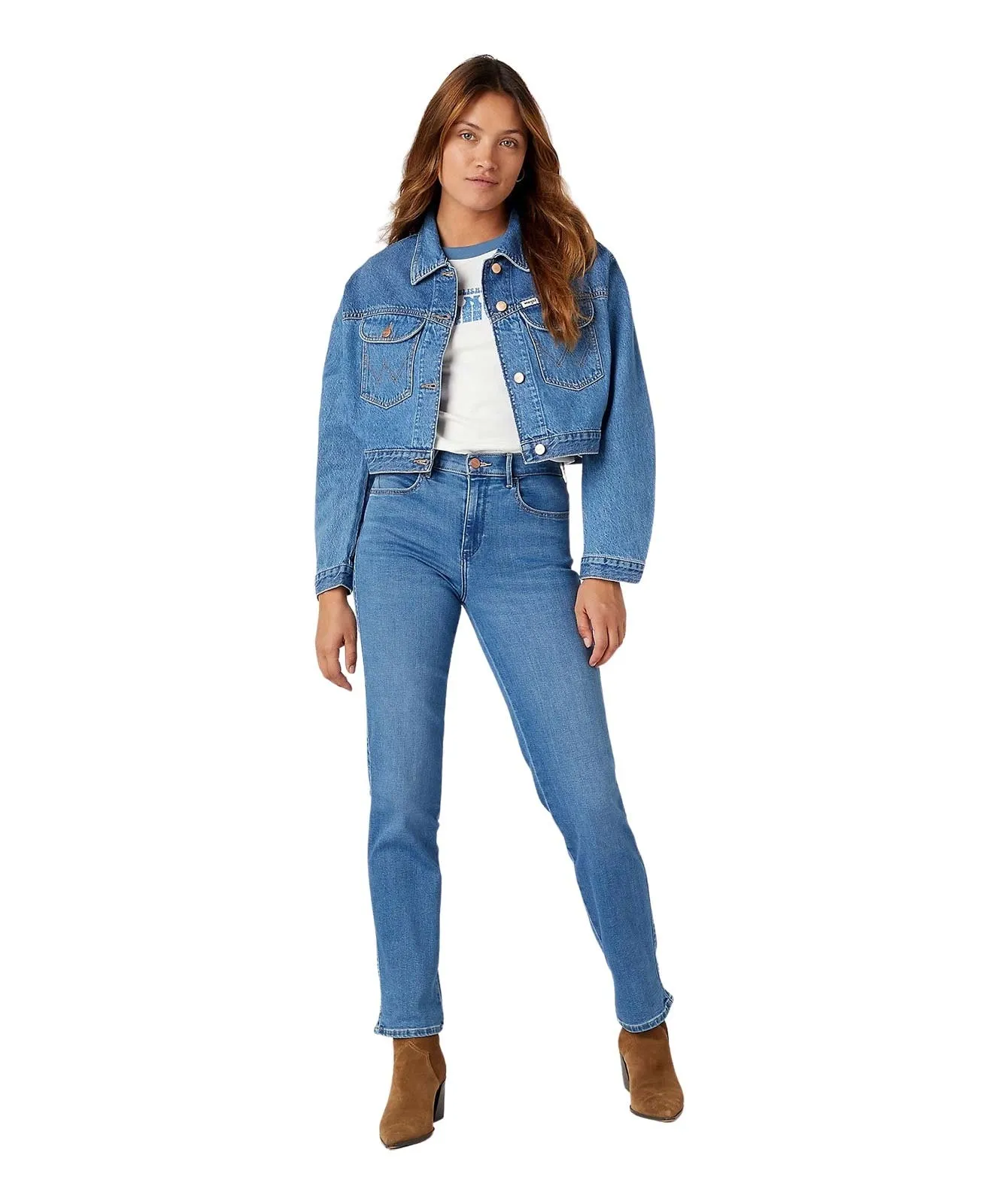 Damen Jeans Body Bespoke Slim von Wrangler in Aurelia