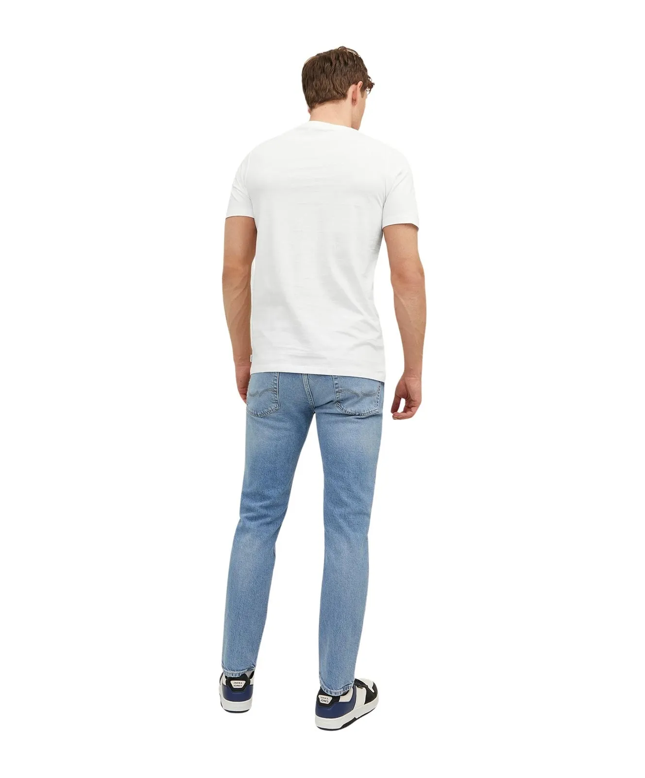 Herren Shirt Organic Basic Tee von Jack & Jones in White