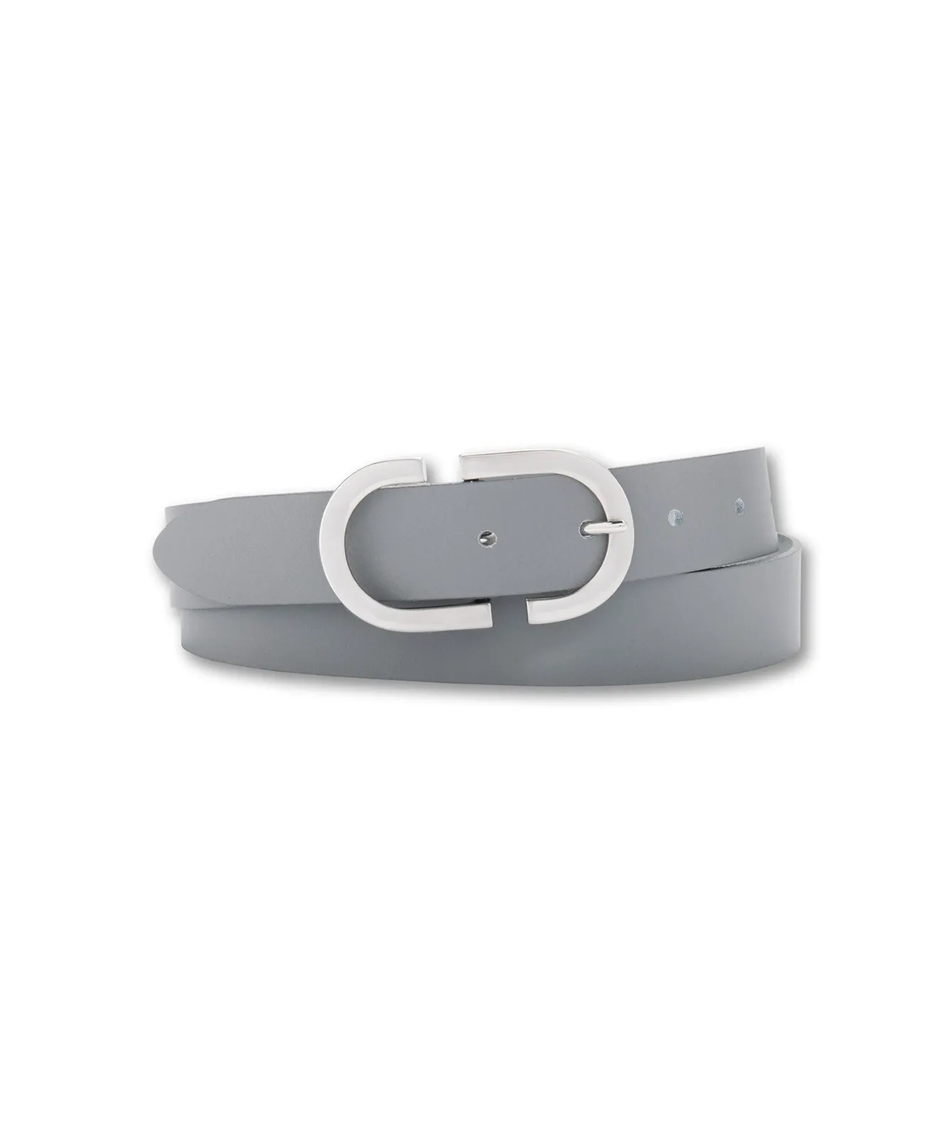 Damen Gürtel 3cm Softledergürtel von Bernd Götz in Silbergrau