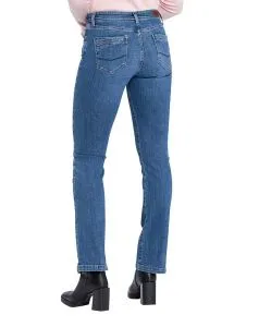 Cross Jeans Bootcut Lauren mit High Waist in Mittelblau
