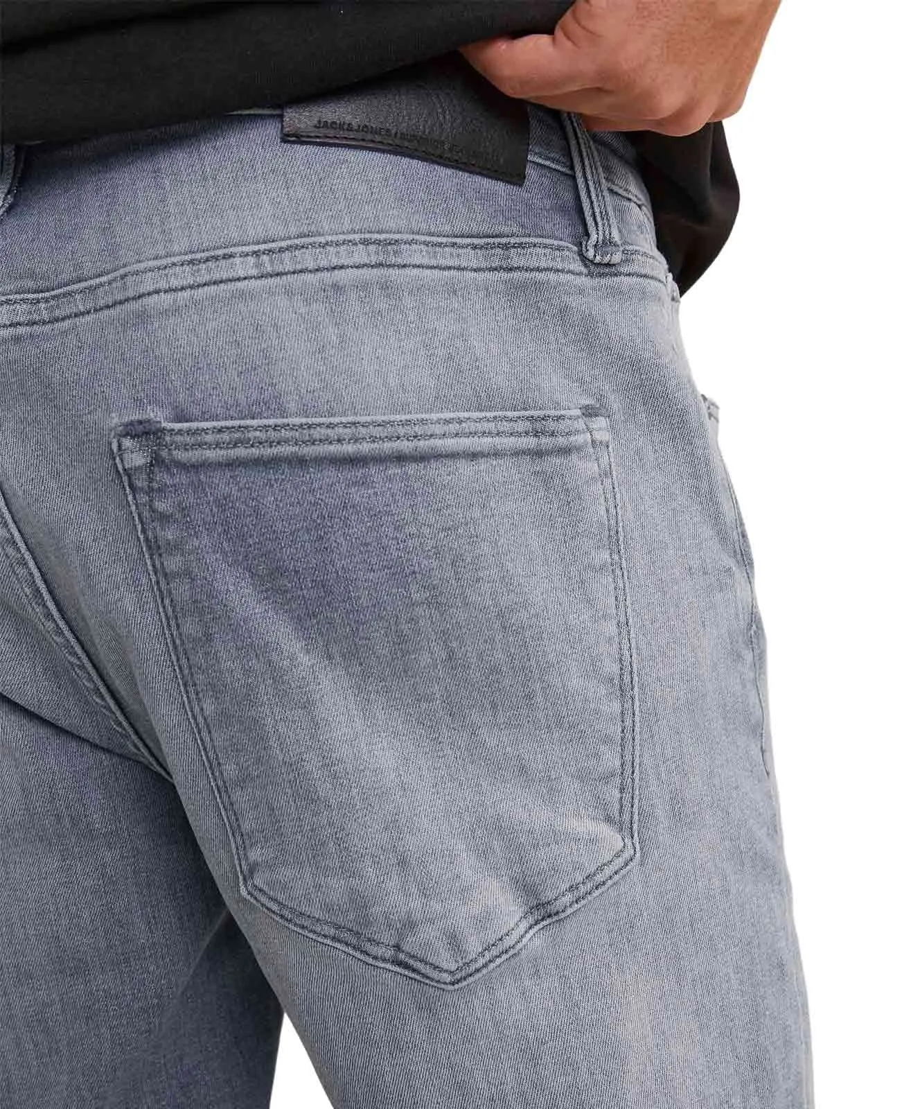 Herren Jeans Clark Original von Jack & Jones in Grey Denim
