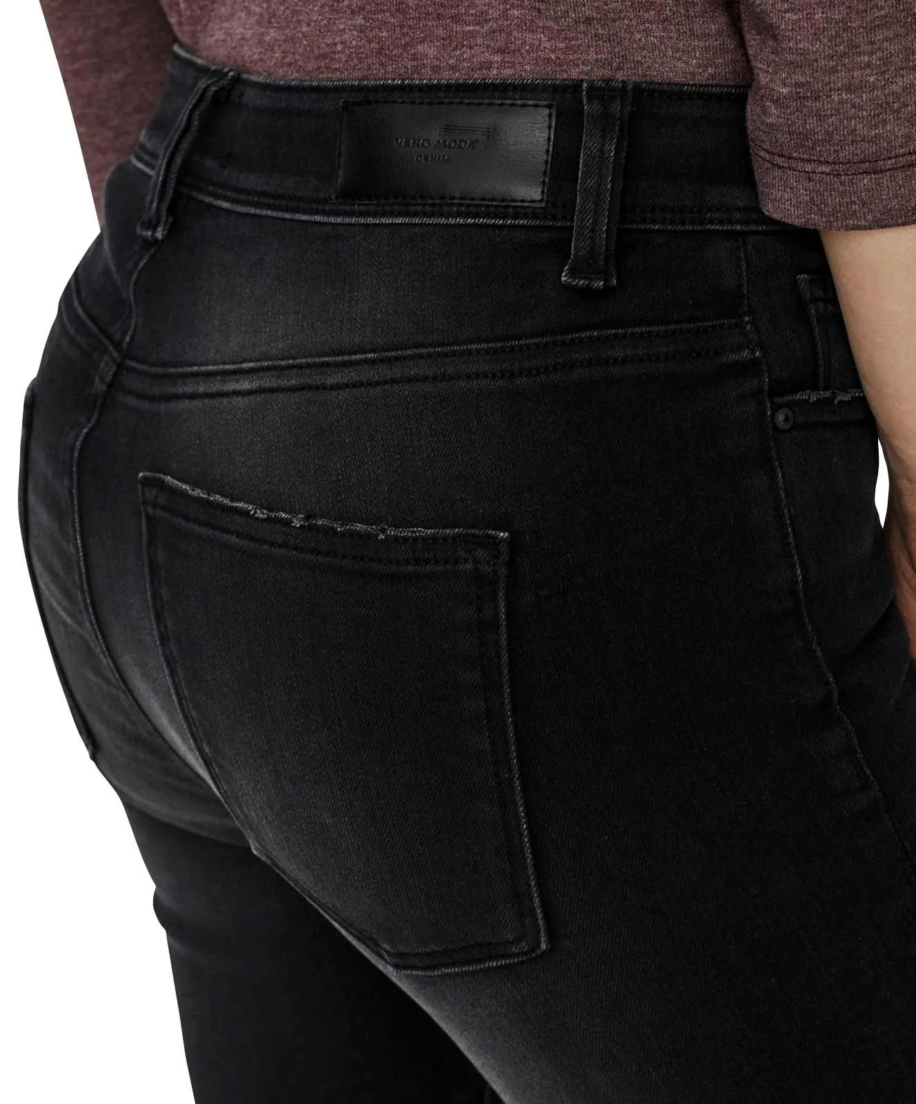 Damen Jeans Peach von Vero Moda in Black Denim