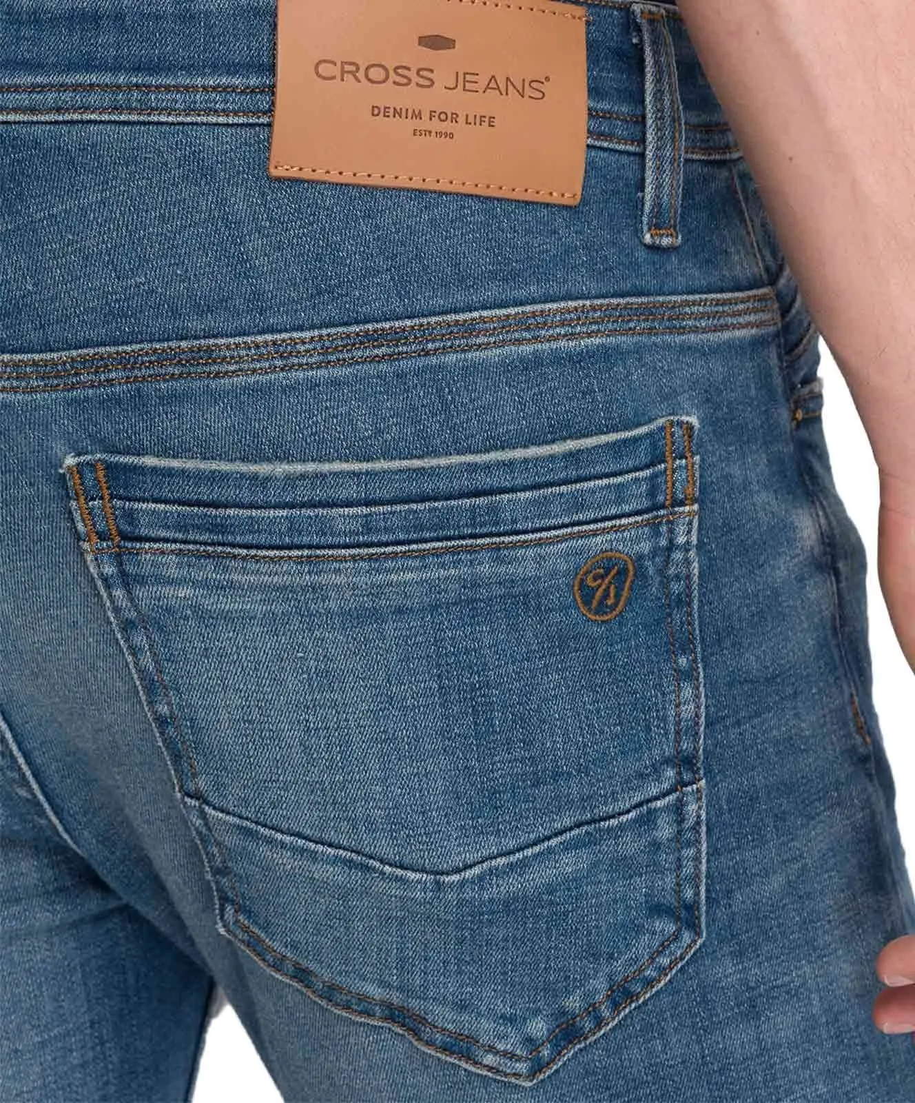 Herren Jeans Jimi von Cross in Dirty Blue