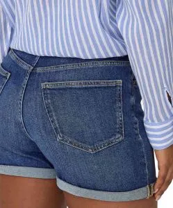 ONLY Jeansshorts Josephine in mittelblau im Bermuda-Stil