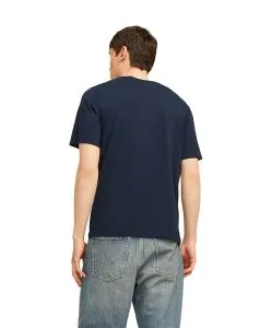 Jack & Jones T-Shirt Corp Blau mit Pigmentprint