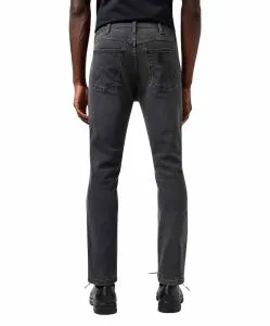 Wrangler Larston Jeans Slim Tapered in grauem Used-Look