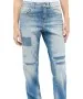 Damen Jeans Straight Patch von Angels in Light Blue Used Destroyed