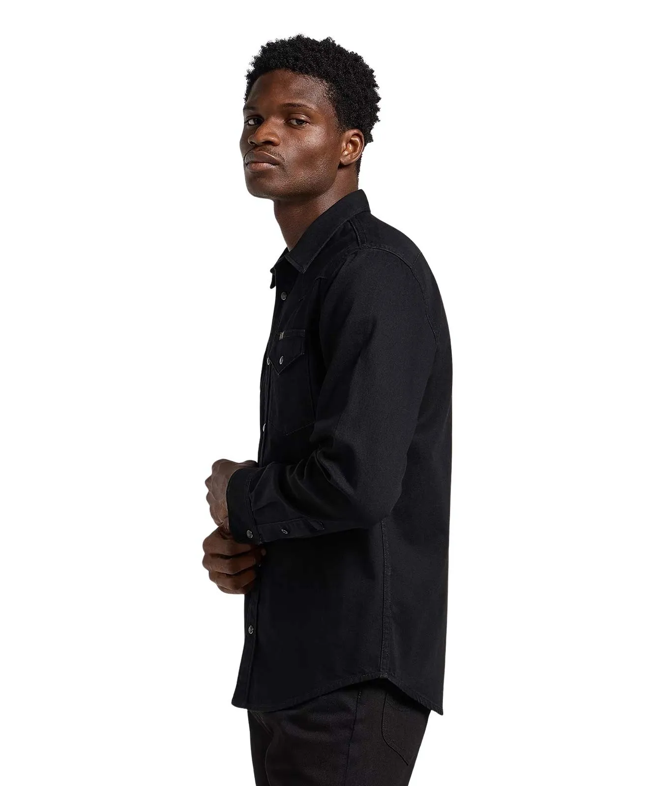 Herren Hemd Western Shirt von Lee in Black