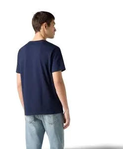 Levis T Shirt Housemark Tee mit V-Neck in Dunkelblau
