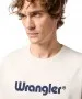 Herren Shirt Frame Logo Tee von Wrangler in White