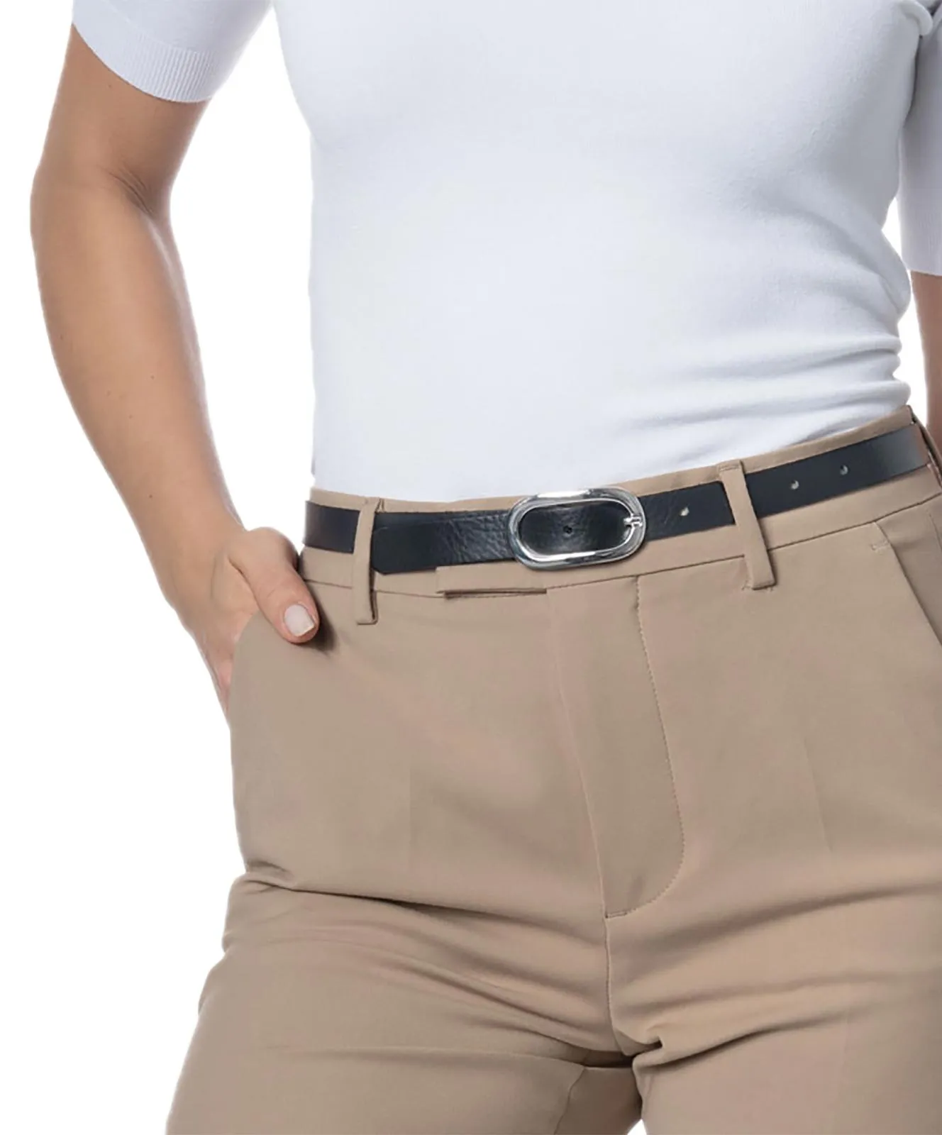 Damen Gürtel 2cm Nappaledergürtel von Bernd Götz in Schwarz