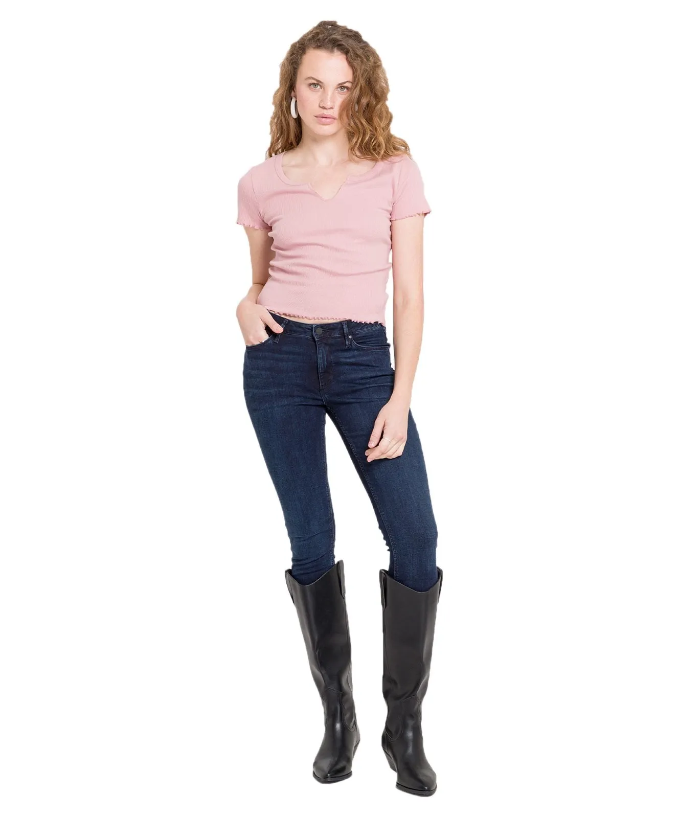 Damen Jeans Alan von Cross in Smoked Blue Destroyed