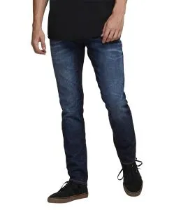 Jack & Jones Straight Jeans Tim mit Tobacco-Nähten