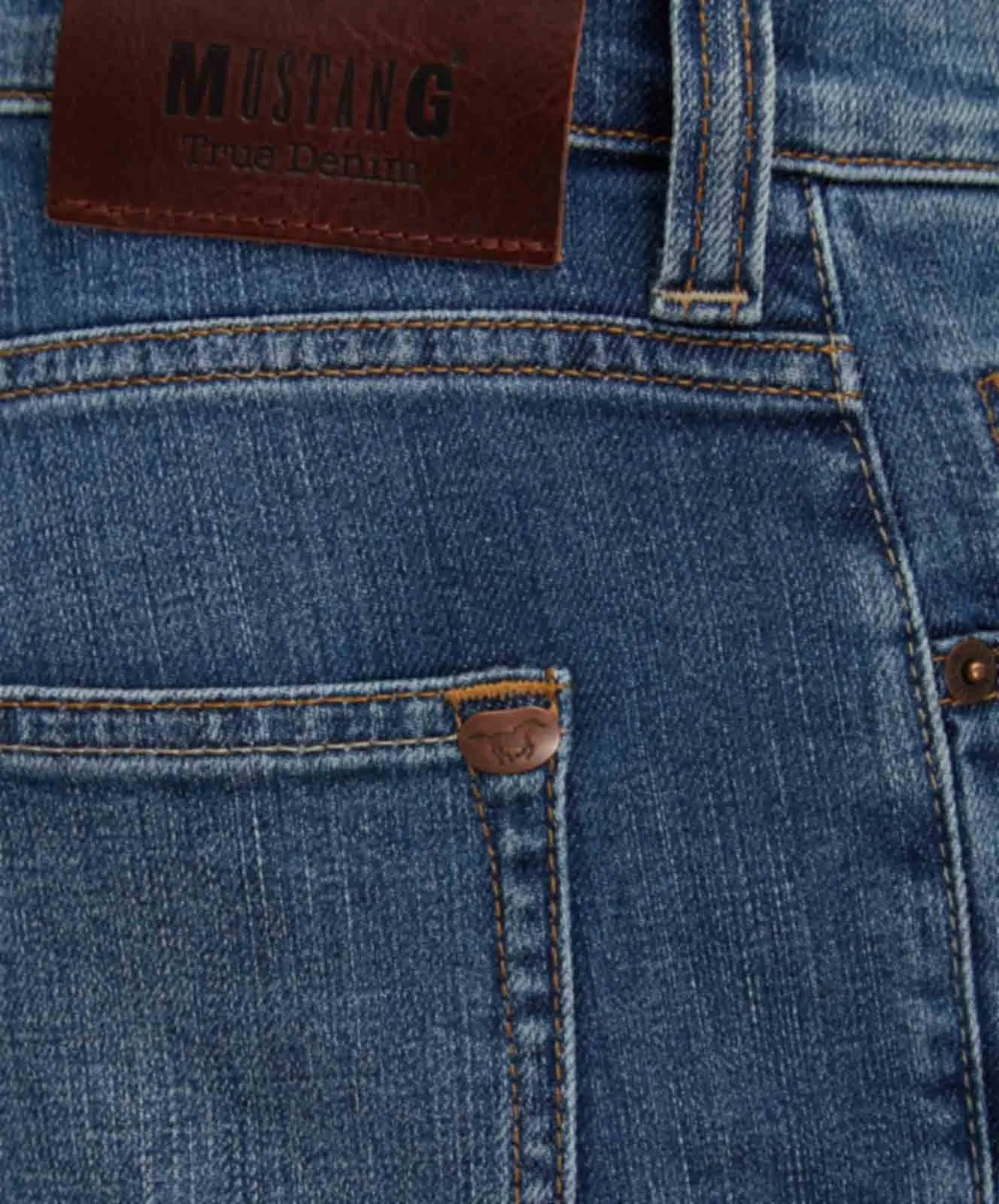 Herren Jeans Oregon Tapered von Mustang in Light Scratched Used
