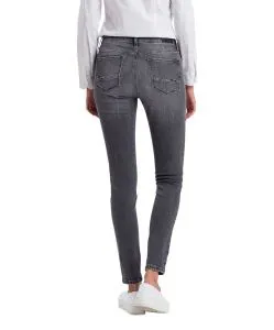 Cross Damen-Jeans Skinny Fit Alan in grauem Grey Used