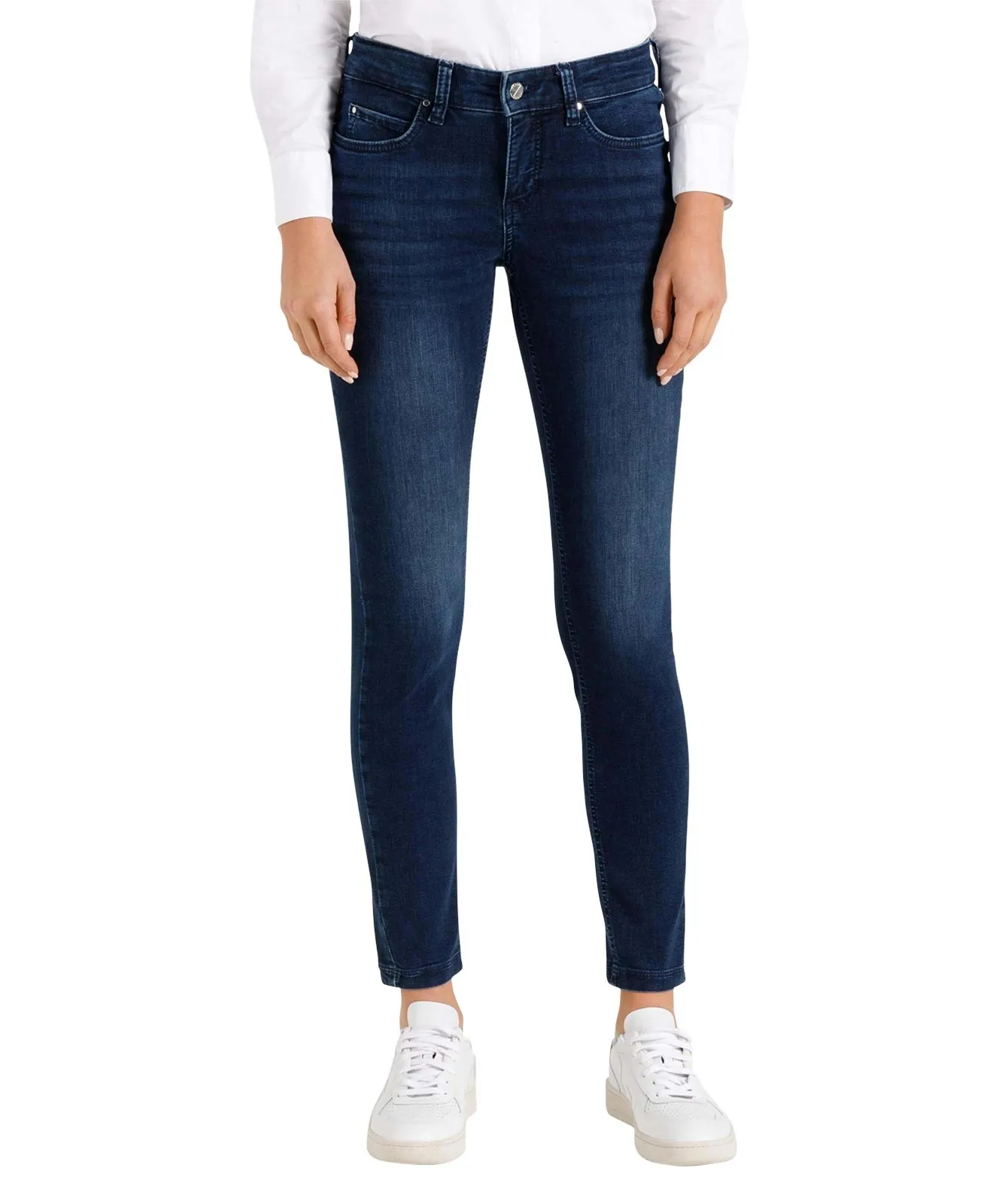 Damen Jeans Dream Skinny Authentic von MAC in Basic Slight Used Blue