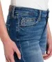 Damen Jeans Lauren von Cross in Mid Blue Scratched