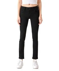 LTB Jeans Molly M Super Slim Fit in Black to Black