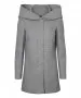Vero Moda Dona - Kurzmantel in grau melierter Optik - Layer