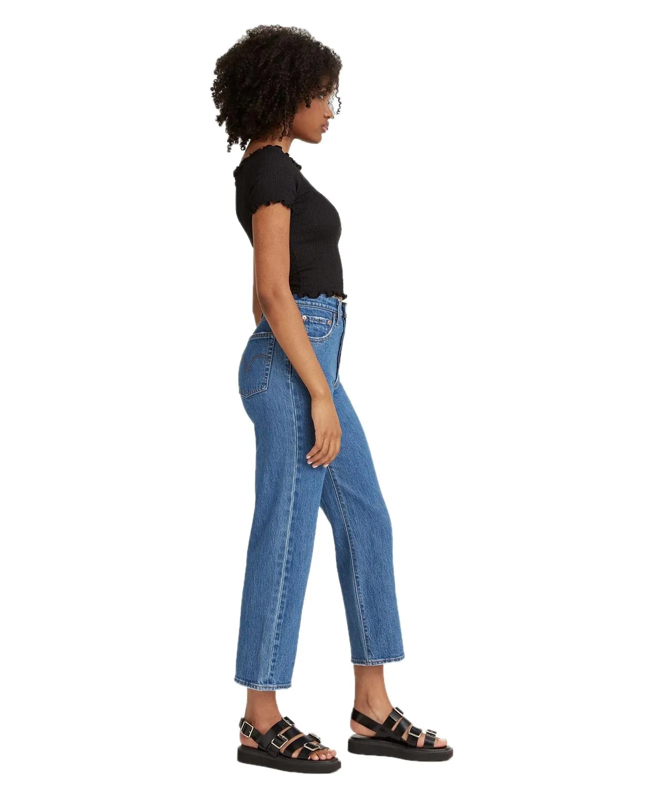 Damen Jeans Ribcage Straight Ankle von Levis in Jazz Pop
