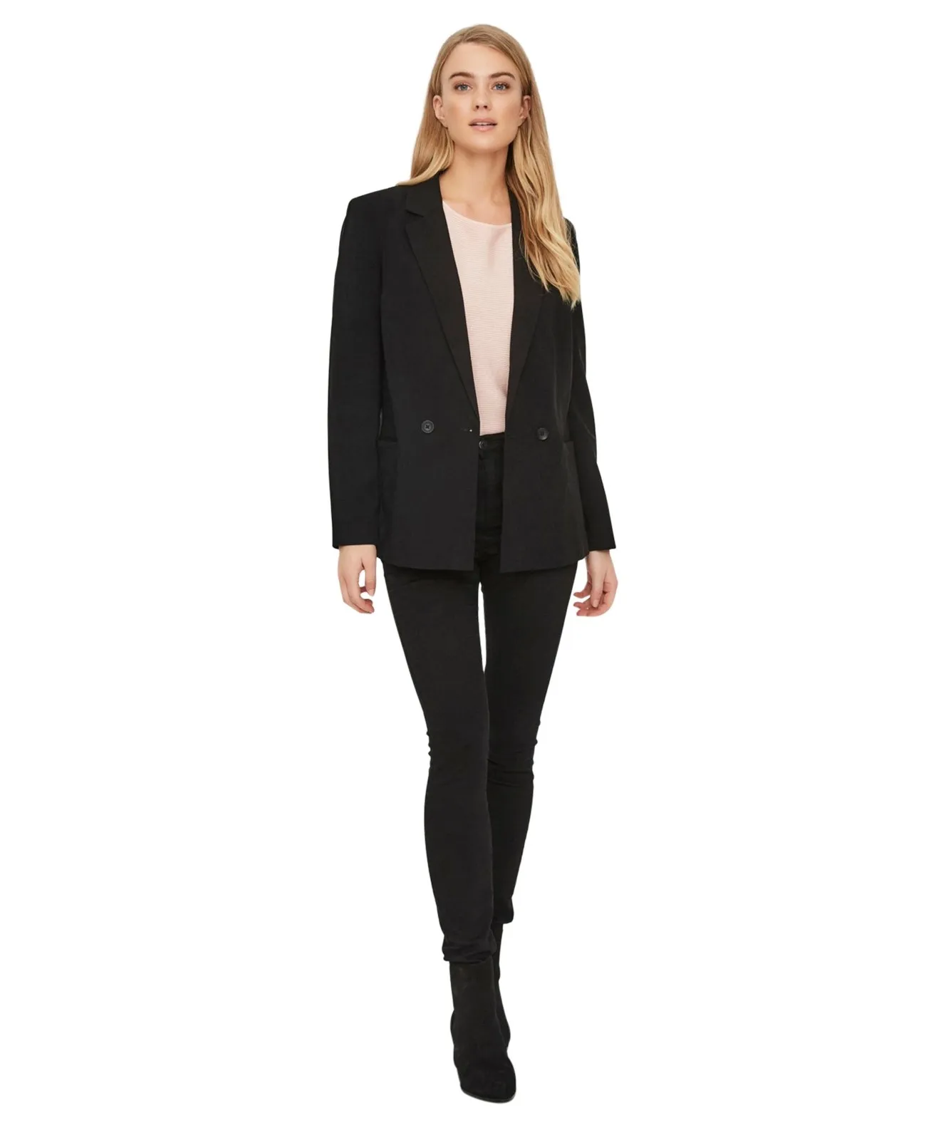 Vero Moda Damen Longblazer Emily in Schwarz