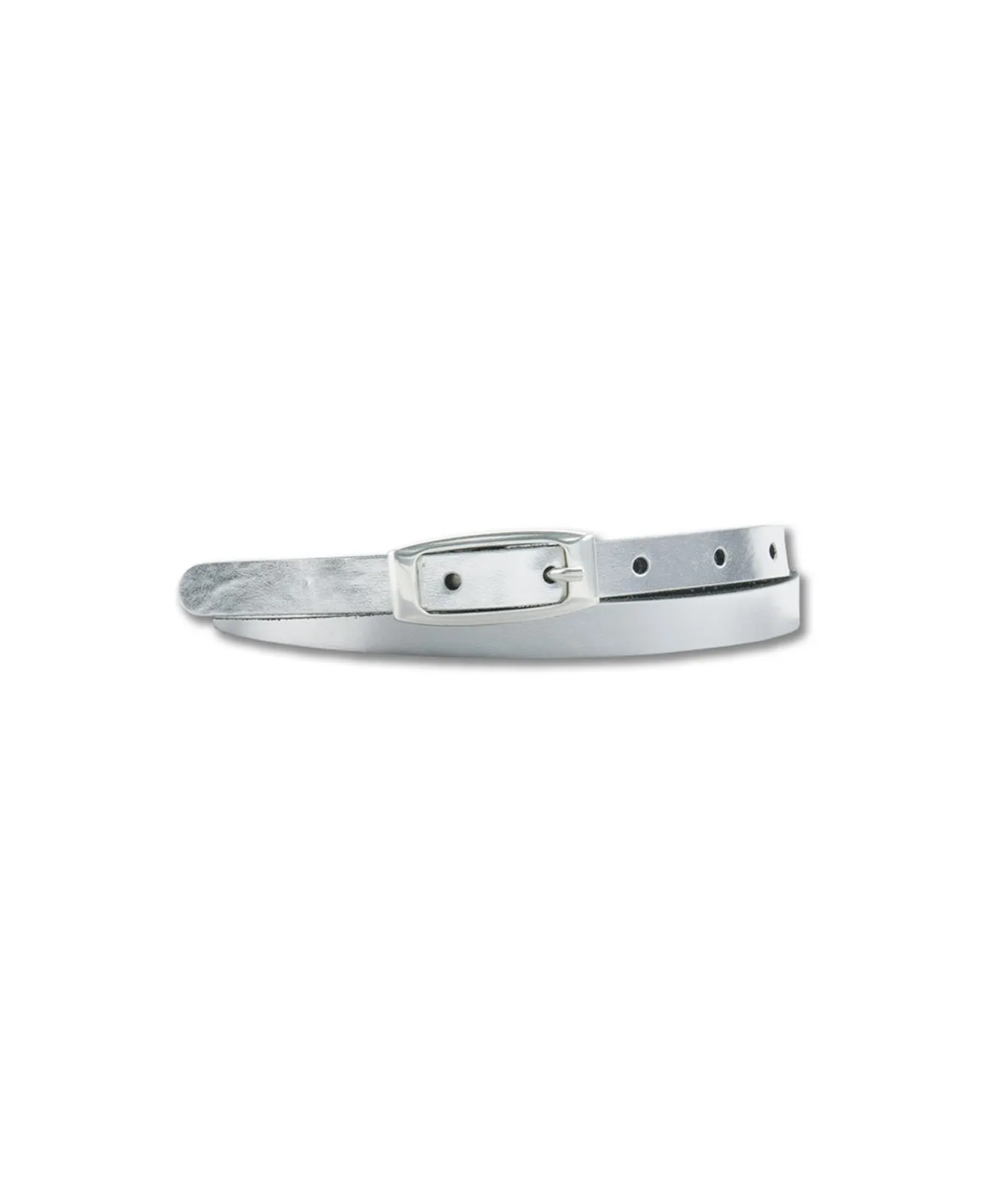 Damen Gürtel 1,5cm Nappaledergürtel von Bernd Götz in Silber