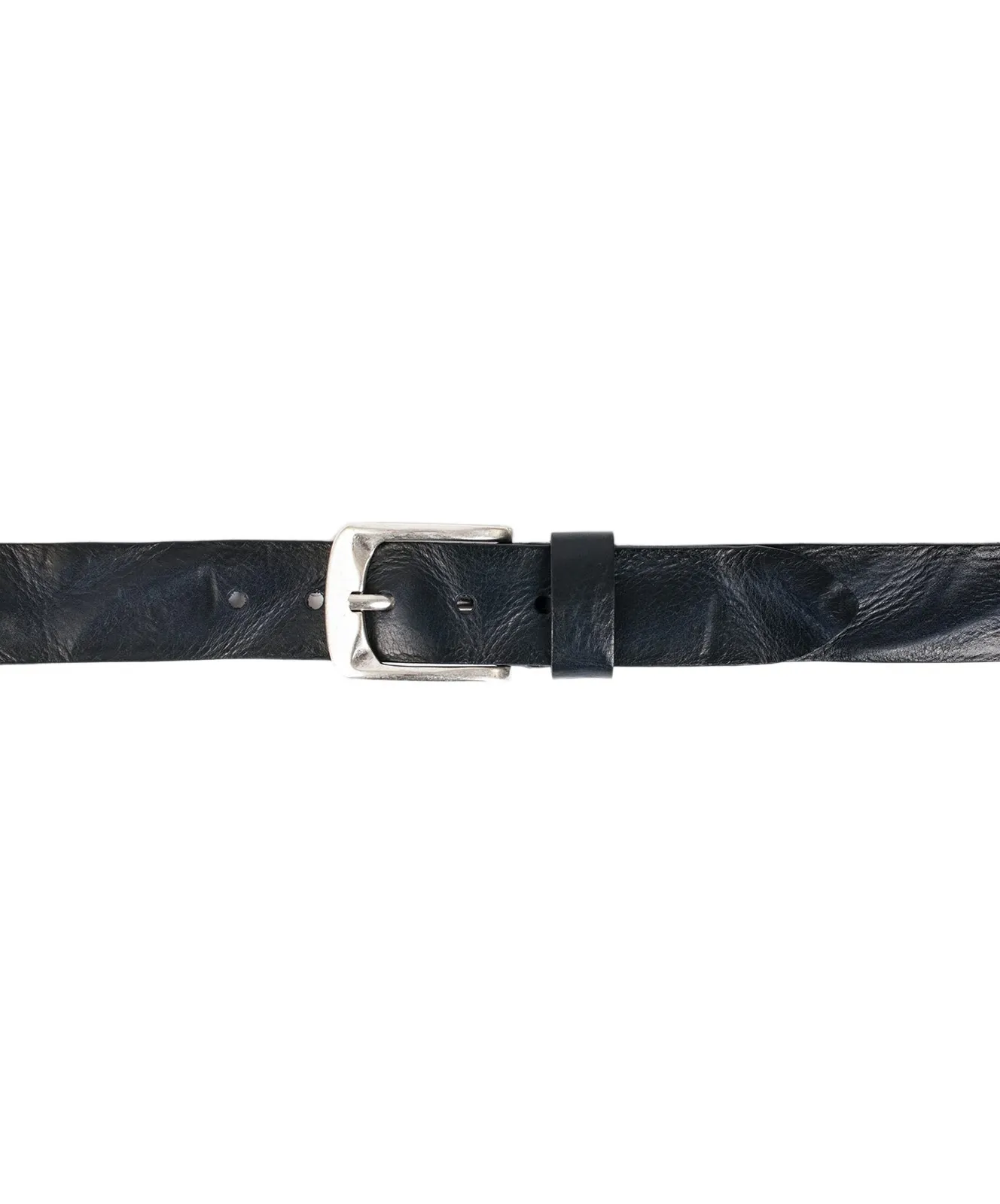 Damen Gürtel 4cm Walklederg.geprägt von Bernd Götz in Dunkelblau