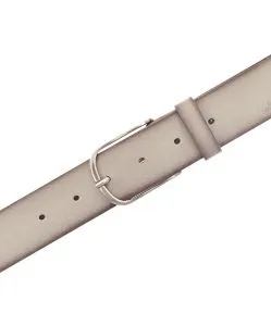 Mustang Gürtel aus Velourleder in Beige