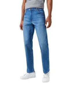 Wrangler Texas Stretch Jeans in blauer High-Stretch-Qualität