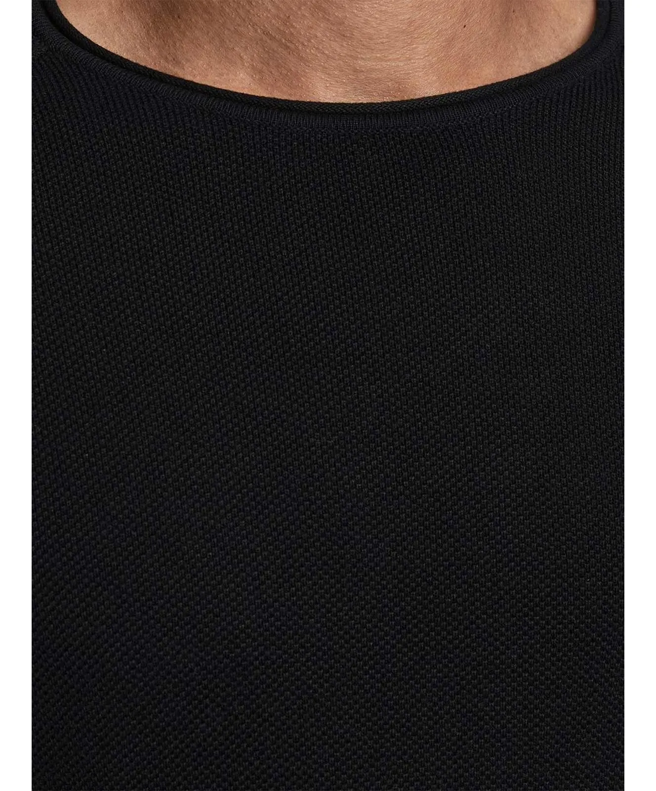 Herren Pullover Hill Knit Crew Neck von Jack & Jones in Black