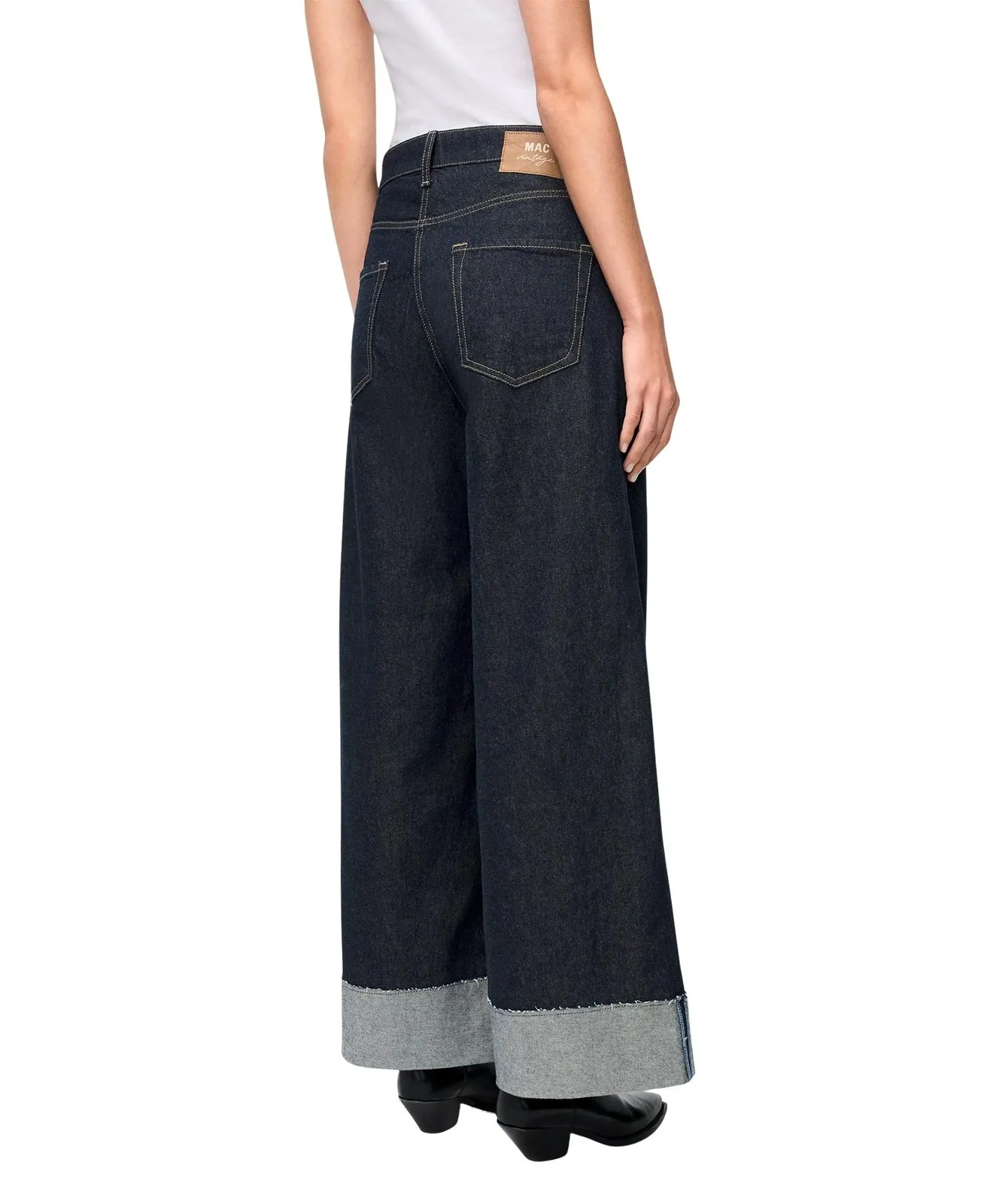 Damen Jeans Nevada Superwide von MAC in Fashion Rinsed