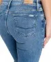 Damen Jeans Anya von Cross in Mid Blue Washed