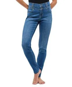 Angels Jeans Skinny Button mit Doppelknopf in Used-Optik