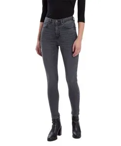 Cross Jeans Skinny Fit Judy in Dunkelgrau mit High Waist