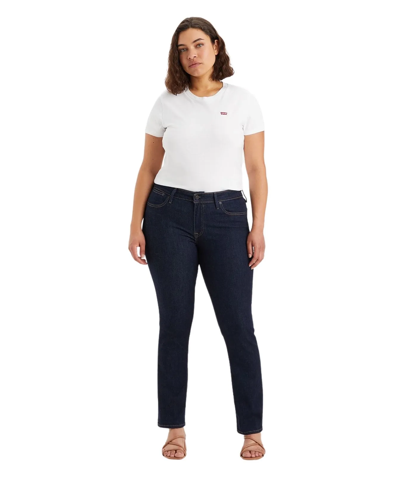 Damen Jeans 712 Slim von Levis in Blue Wave Rinse