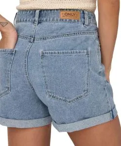 ONLY Jeansshorts Vega mit hoher Taille in Hellblau