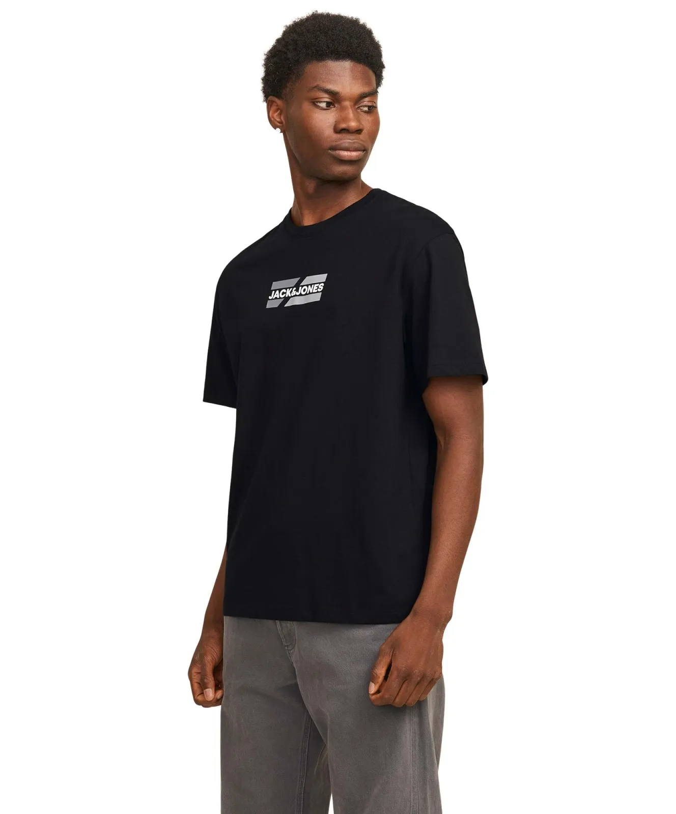 Herren Shirt Graphic Tee von Jack & Jones in Black