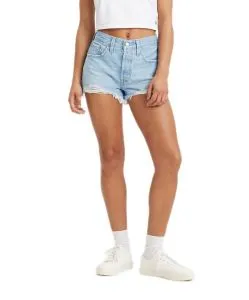 Levis Damen Jeans-Shorts 501 mit hohem Bund