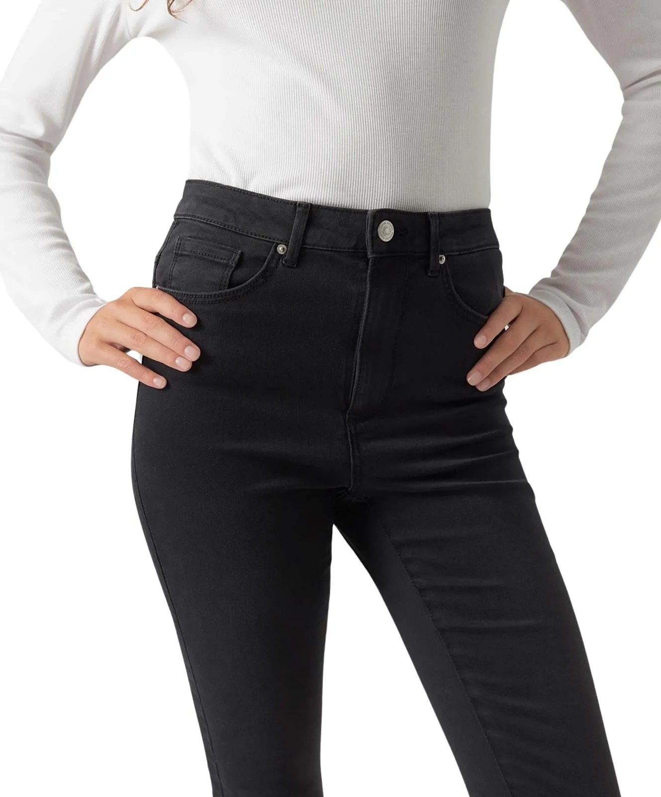 Damen Jeans Sophia von Vero Moda in Dark Grey